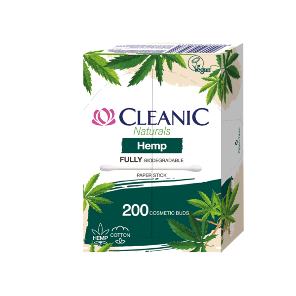 CLEANIC HEMP vatové tyčinky 200 ks 